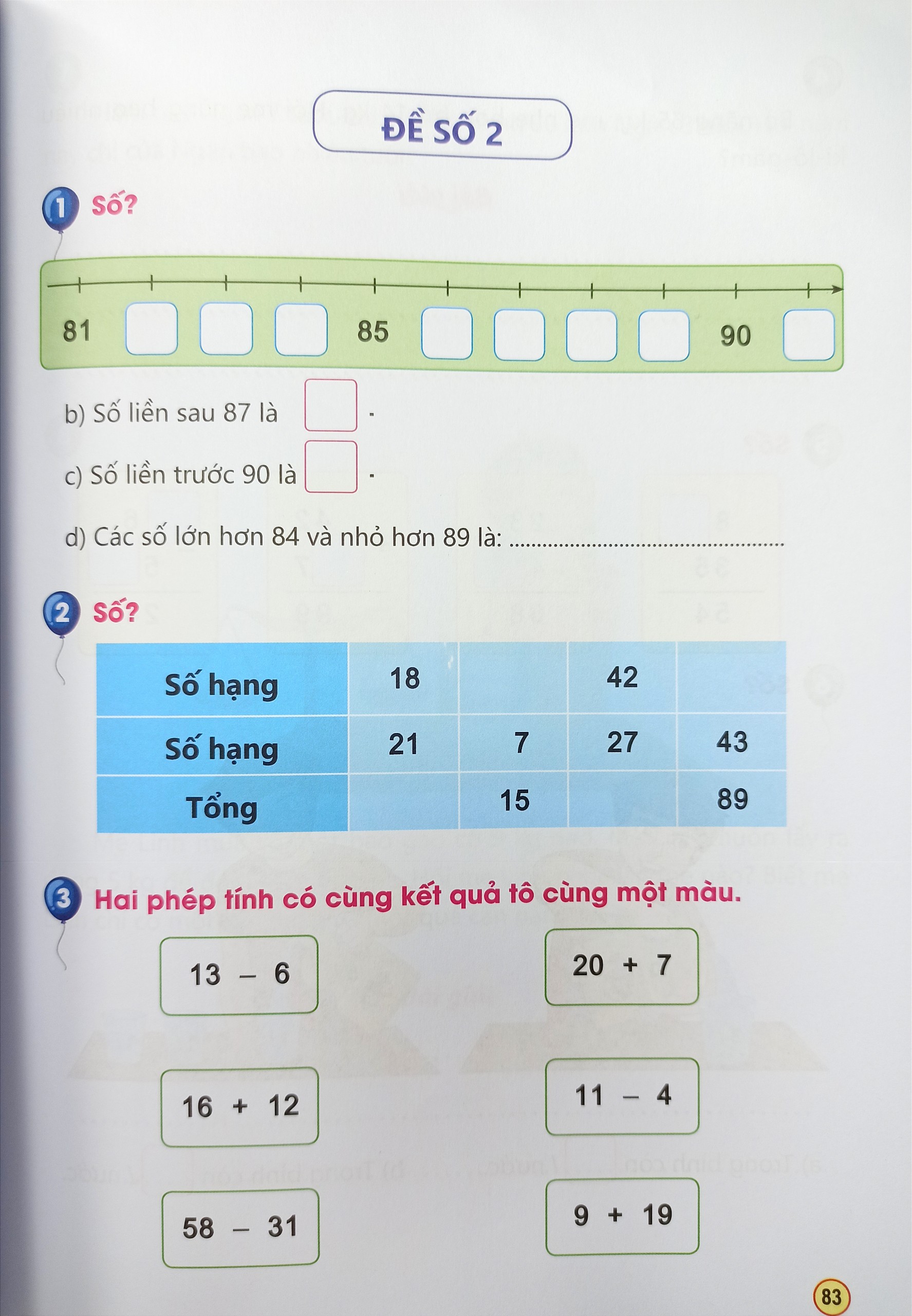 Rèn kĩ năng giải Toán lớp 2 tập 1