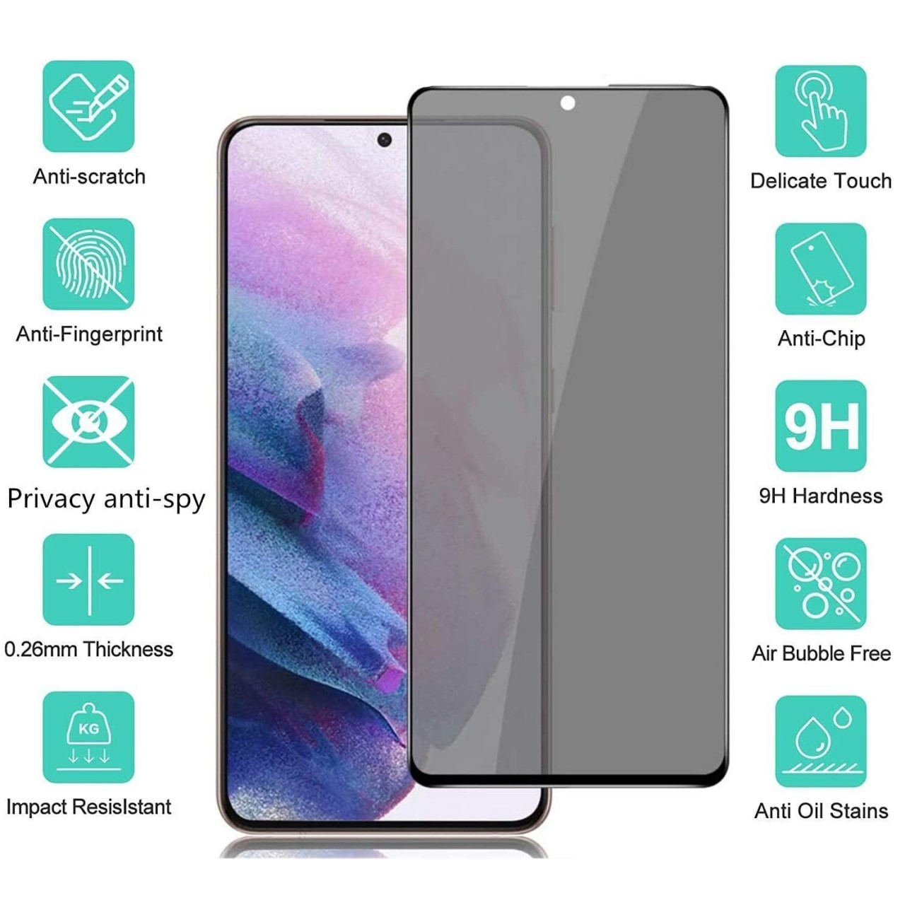 Kính cường lực Chống nhìn trộm SAMSUNG S10 S20 S21 S22 S23 FE Plus Lite 5G 4G