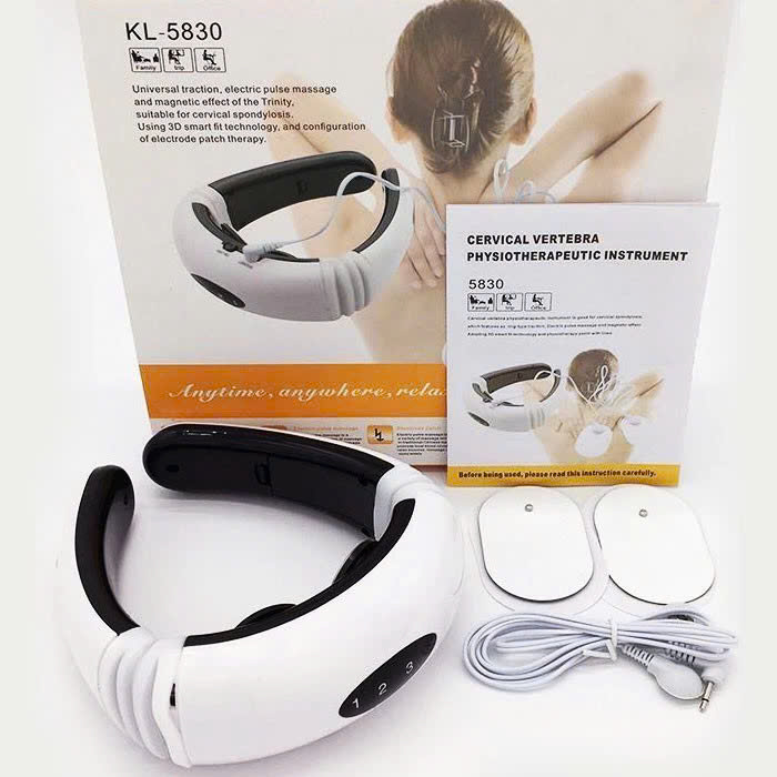 Máy Massjae Cổ Vaji Gáy KL5830 – Giảm Đau Mỏi, Thjư Giãjn Mỗi Ngày Tại Nhà , đồng hồ led