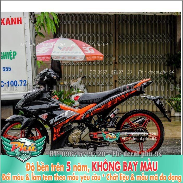 Tem rời Exciter 150 Cam đen