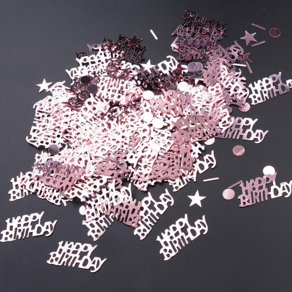 Decorative Table Confetti Birthday Party Confetti Rose Gold Sprinkles 30g