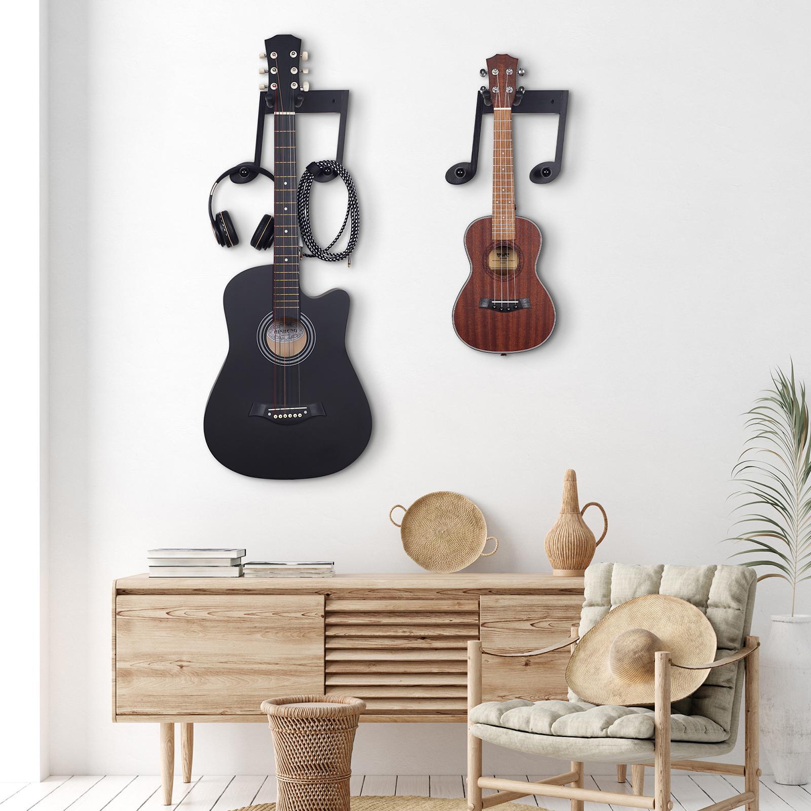 Wood Guitar Wall Hanger, Guitar Hanger Wall Mounted, Guitar Stand