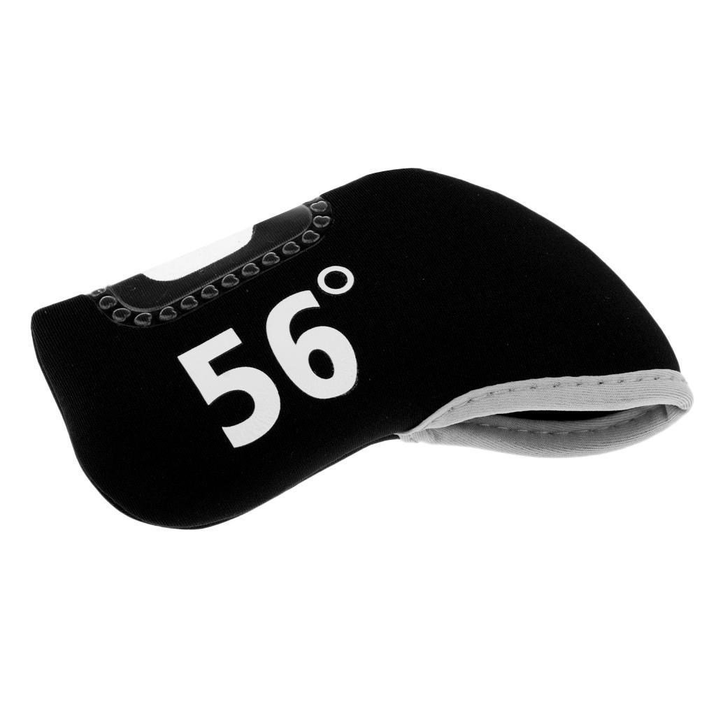 3-4pack Golf Club Iron Putter Headcover Head Cover Protector 56 Degree Black