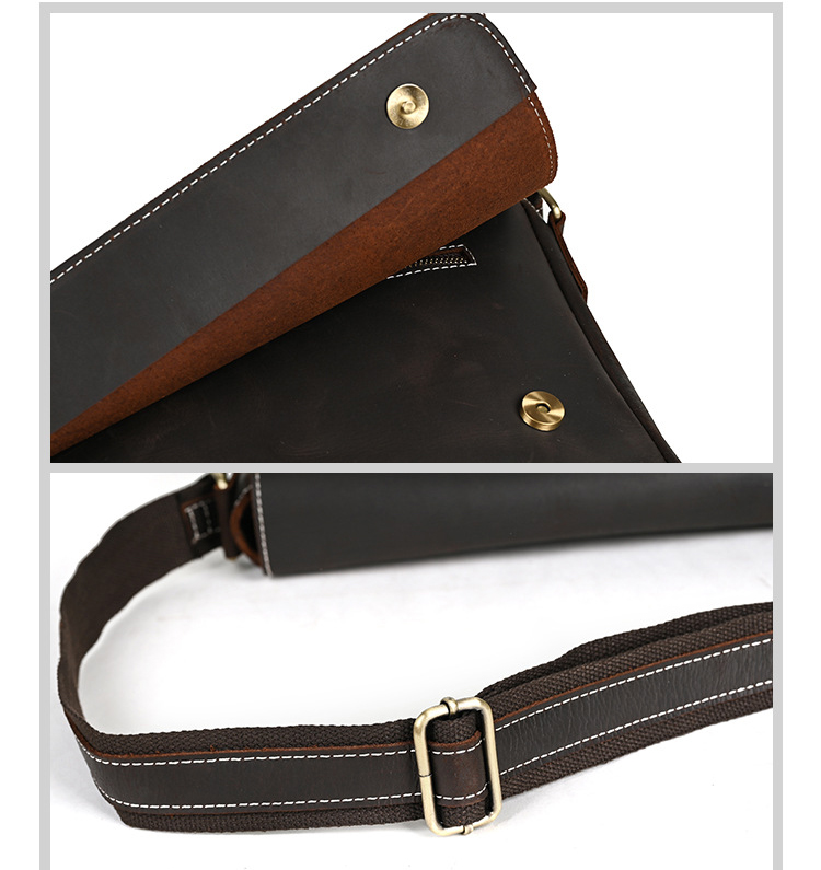 Túi đeo chéo nam DA BÒ  thật phong cách mới - DCN9460