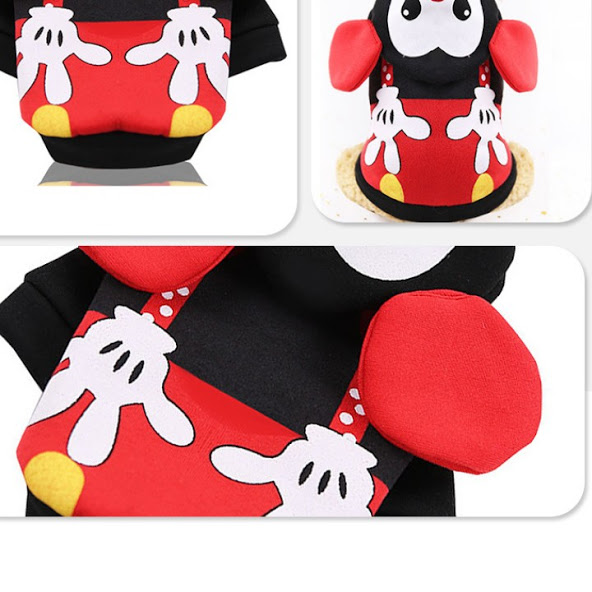 ÁO HOODIE CHO CHÓ MÈO HÌNH CHUỘT MICKEY- SP000554