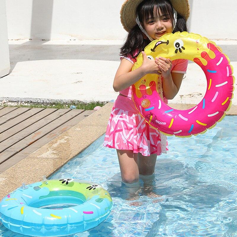 Phao Bơi Cao Su PVC Hình Bánh Donut Mới Cho Người Lớn Và Trẻ Em