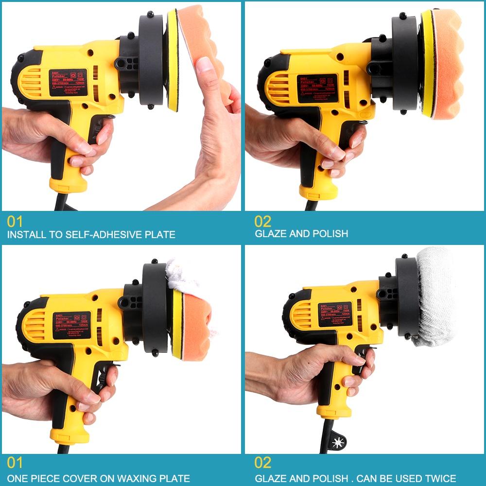 Máy đánh bóng xe hơi 700W 220V 3700rpm tùy chỉnh tốc độ tiện dụng