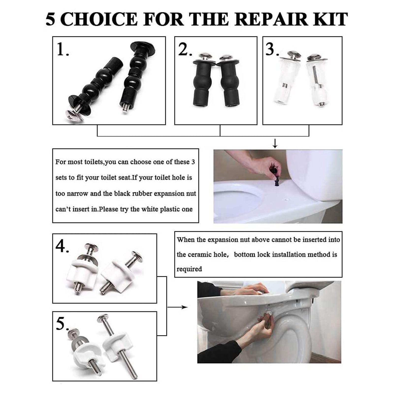Universal Screw Toilet Toilet Seat Fixing Screws Toilet Parts Replacement