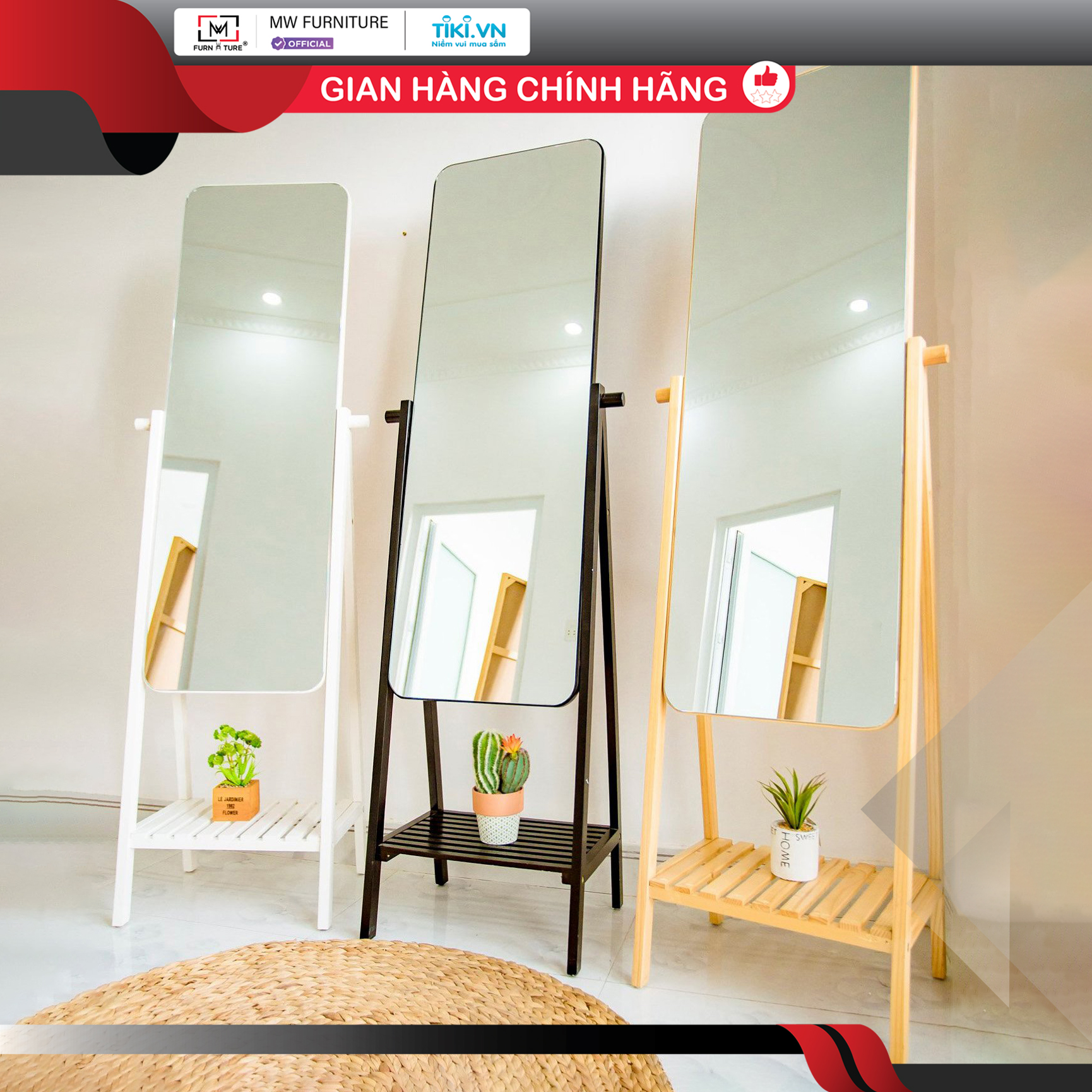 GƯƠNG SOI TRÀN VIỀN HÀN QUỐC - BORDERLESS A MIRROR SHELF