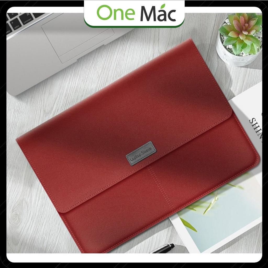 Bao da đựng Macbook Laptop 11 - 15,6 inch kèm túi đựng sạc chuột