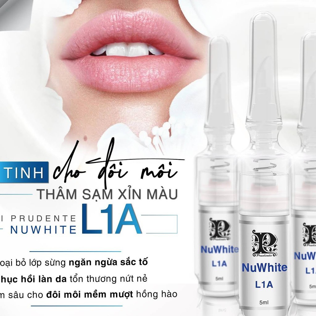 Kem giảm thâm làm hồng môi BioWhite L1A từ Nuwhite Mibiti Prudente Professional 5 ML