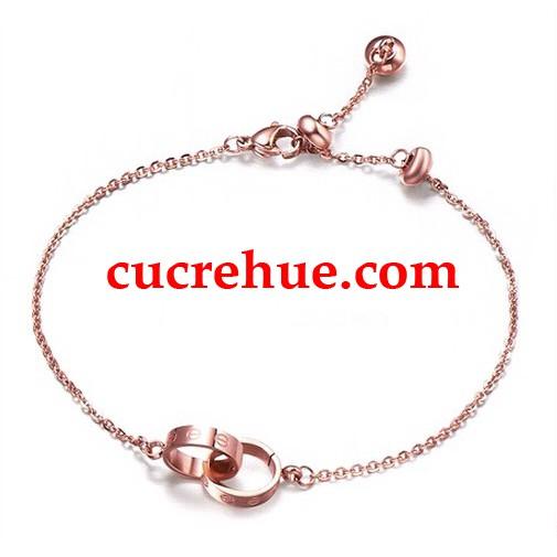 Lắc Cati Nhẫn Lồng Nhau-Không đen rỉ