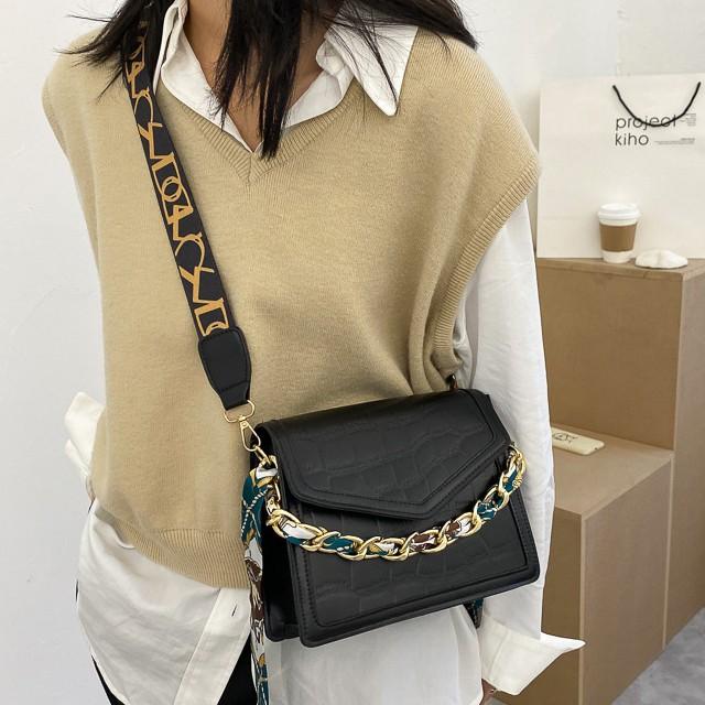Túi xách đeo chéo nữ XC-7802, tặng kèm dây xích, ruy băng, thiết kế đẹp, túi đeo vai, cầm tay,công sở