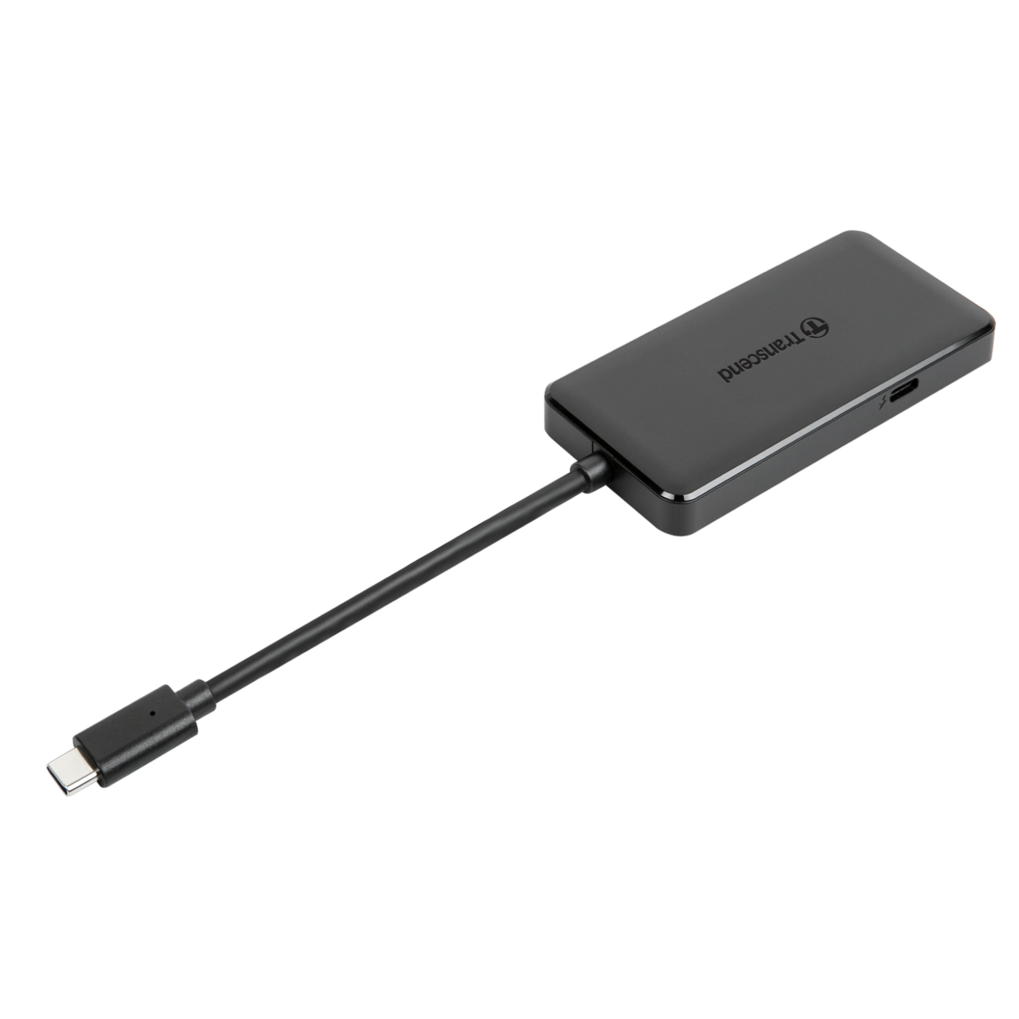 Hub USB Type C Transcend HUB5C 6 Cổng Type C x2/ Type A x2/ SD/MicroSD Tích Hợp Sạc Nhanh - Hàng Chính Hãng