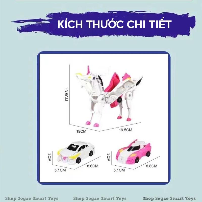 Bộ Xe Ô Tô Biến Hình Thành Kì Lân Ngộ Nghĩnh Dễ Thương