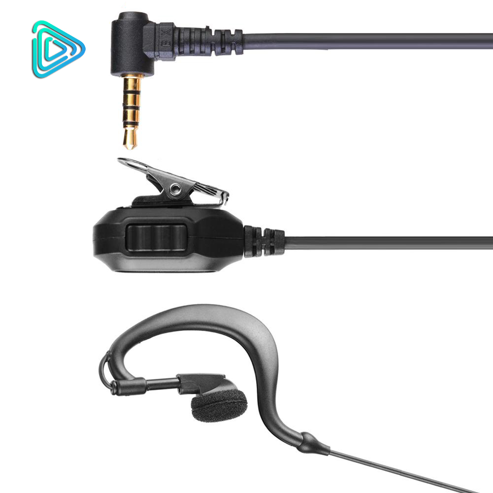 Tai Nghe bộ đàm 1 chân 3.5mm kèm Mic PTT. Phù hợp cho bộ đàm Motorola, Kenwood, Icom,… 1 cổng cắm