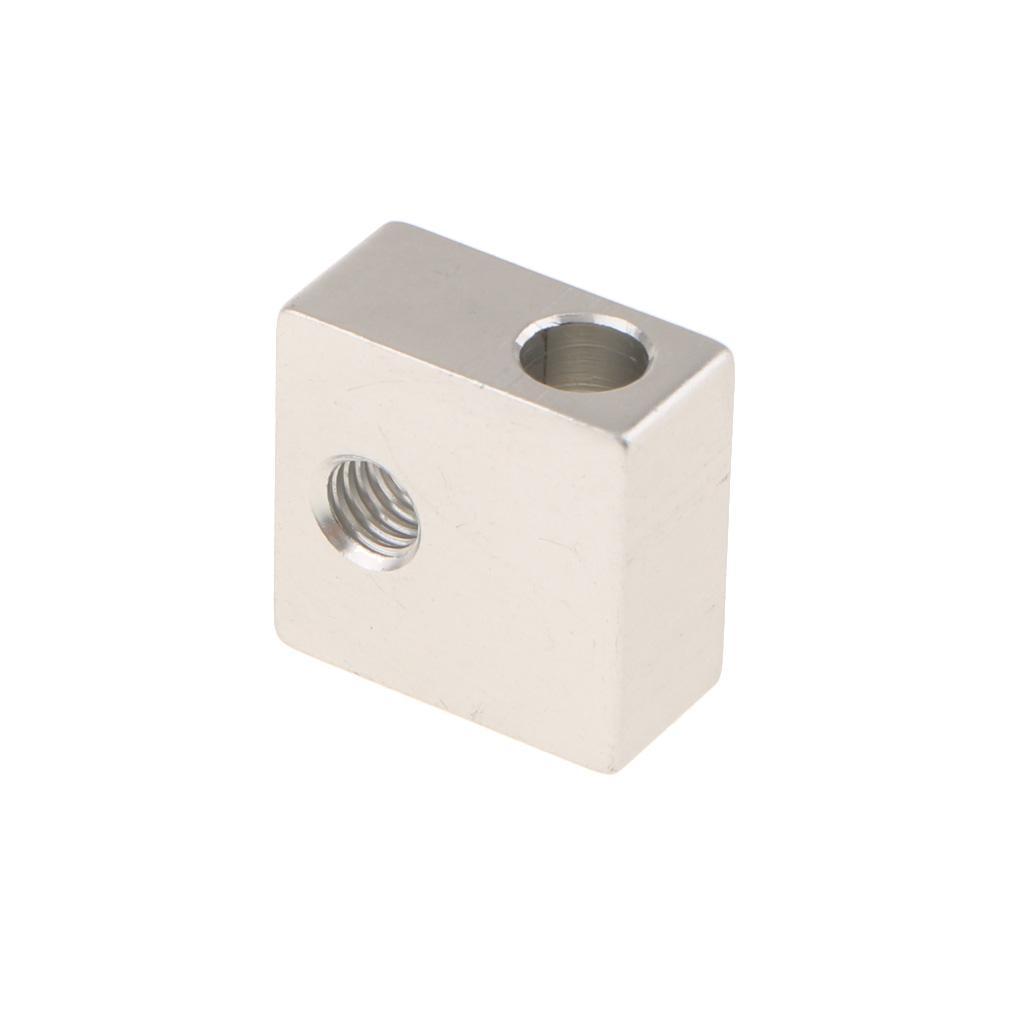 5Piece Aluminum Heater Block For Makerbot 3D Printer Extruder 20X20x10mm MK8