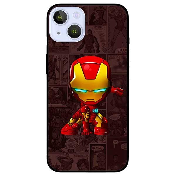 Ốp lưng dành cho Iphone 13 Mini - Iphone 13 - Iphone 13 Pro -  Iphone 13 Pro Max - Người Sắt Chibi