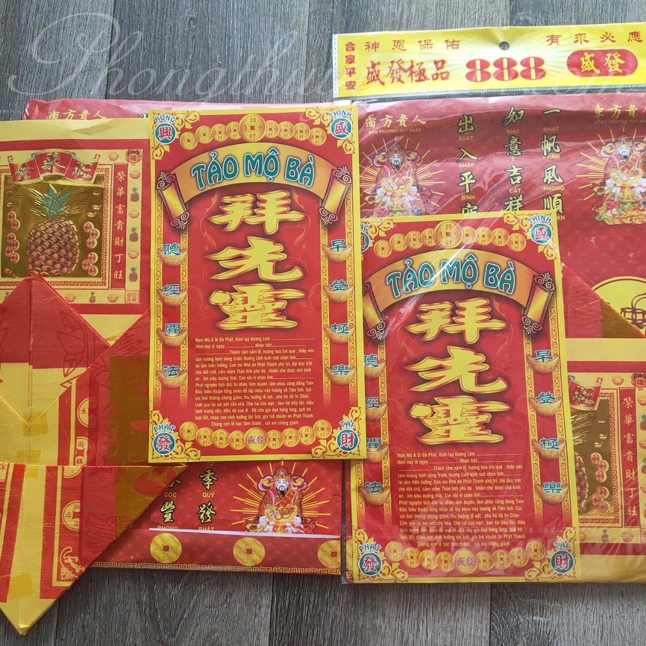 Bộ giấy cúng Tảo mộ Ông, Bà thờ cúng