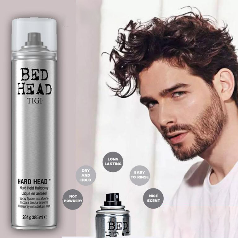 Gôm xịt tóc giữ nếp cứng Bed Head Tigi Hard Head