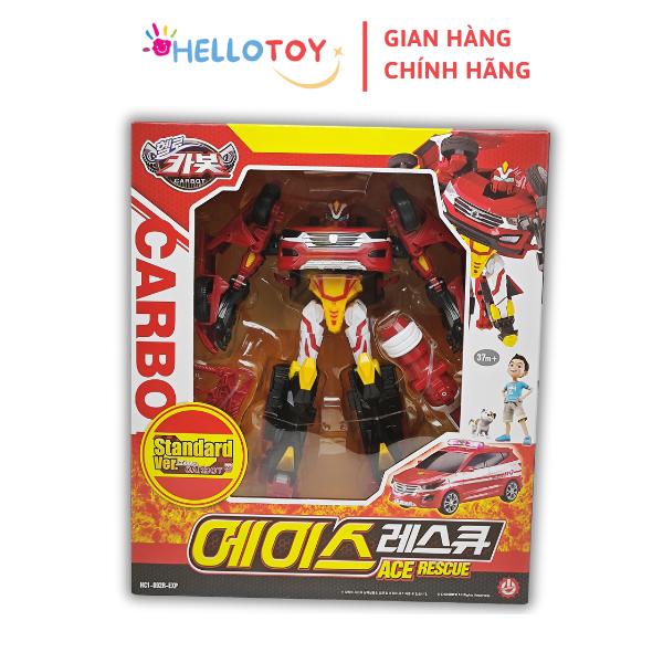 Đồ Chơi Mô Hình Lắp Ráp Xe Hơi Biến Hình Cỡ Lớn HELLO CARBOT ACE RESCUE