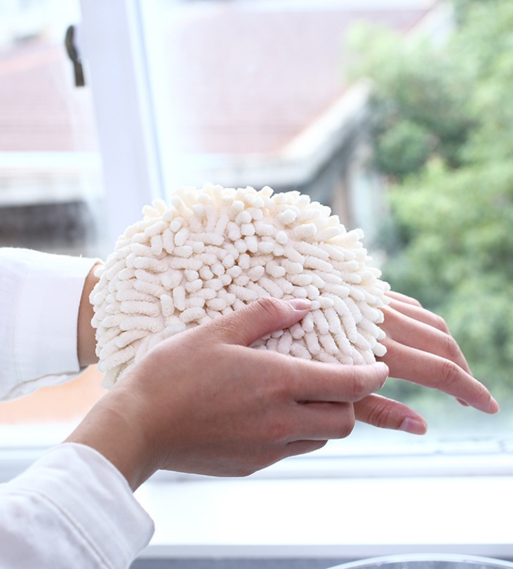 Khăn Lau Tay Tròn San Hô, Bông Lau Tay tròn Thấm Hút Cực Tốt Cho Nhà Bếp, Nhà Tắm G408-BongLauTay