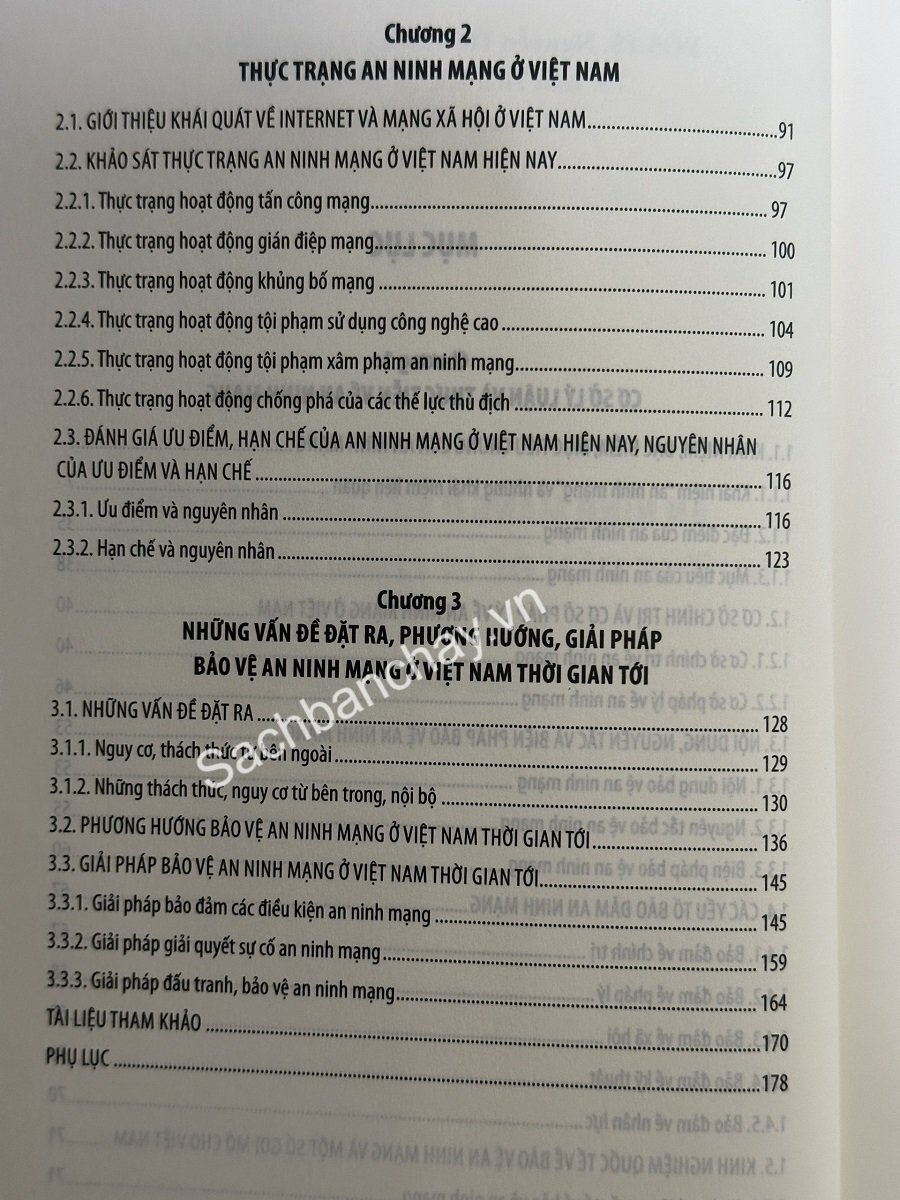 An Ninh Mạng Ở Việt Nam Hiện Nay - Những Vấn Đề Lý Luận Và Thực Tiễn (Sách Chuyên Khảo)