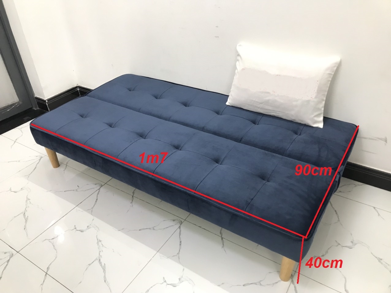 Bộ ghế sofa giường 1m7x90 sofa bed phòng khách sivali09