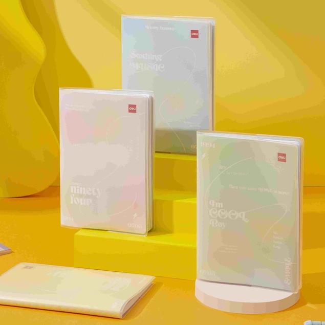 Sổ Ghi Chép Văn Phòng Bìa Nhựa Chống Nước Màu Pastel Deli - Phù Hợp Làm Sổ Kế Hoạch Planner, Nhật Kí, Tập Vở Ghi Chép Bullet Journal - EN154