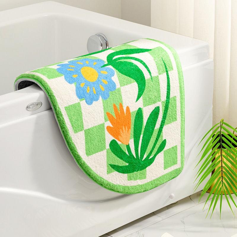 Thảm Chùi Chân Chống Trượt Thấm Hút Tốt Cho Nhà Tắm/Nhà Vệ Sinh