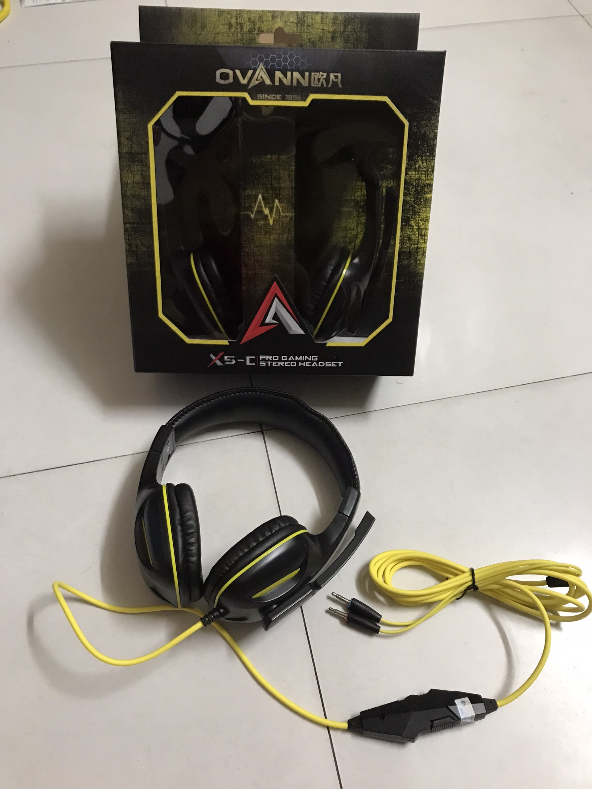 Tai Nghe Chụp Tai Có Mic Ovann X5-C Pro Gaming (Đen) - Hàng Nhập Khẩu