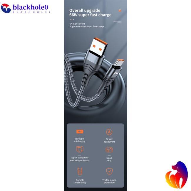 Dây cáp sạc nhanh USB Type C 6a 66w cho Xiaomi Huawei Samsung
