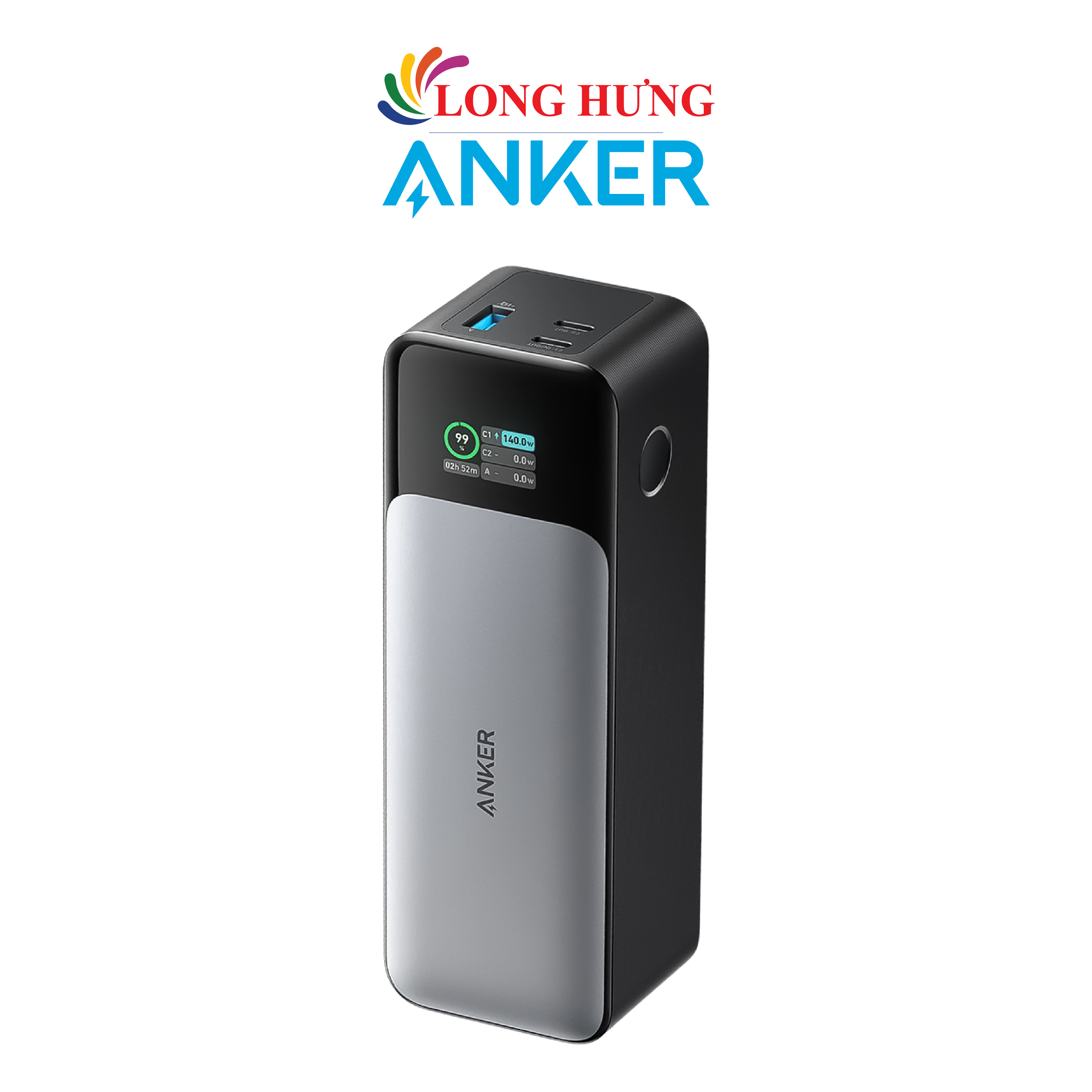 Sạc dự phòng Anker 737 PowerCore 1USB 2Type-C 140W PD3.1 24000mAh A1289 - Hàng chính hãng