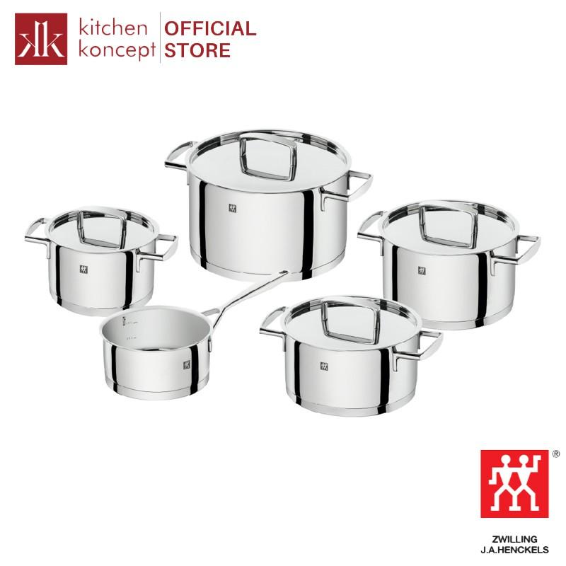 Bộ Nồi 3 Lớp 5 Món Zwilling Passion (1.5L; 2L; 3L; 3.5L; 6L)