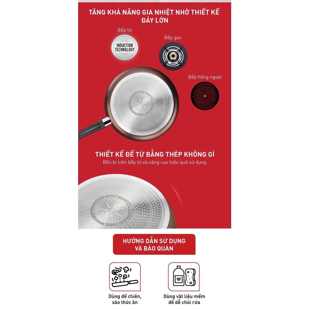 Chảo chiên Tefal Ultimate size 20, 24, 26, 28 cm - Hàng Nhâp Pháp ,Bảo Hành 2 Năm-G2680472/G2680472/G2680572/G2680622