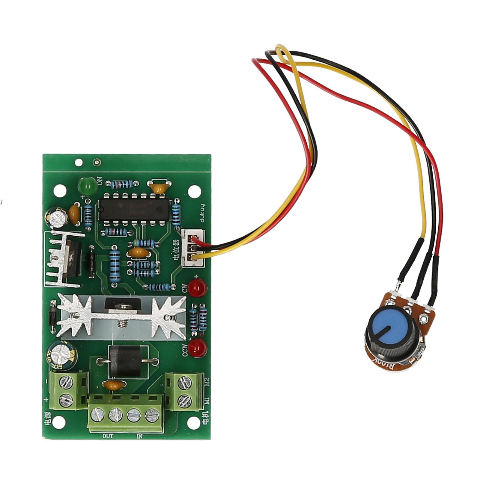 PWM DC Motor Speed Controller Module 6V 12V 24V 30V Adjustable Reversible Motor Speed Regulator Reversing Switch