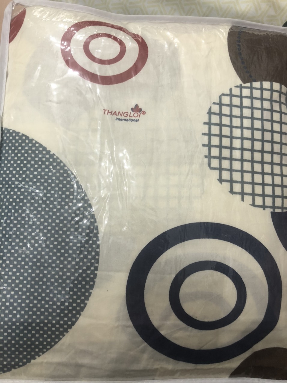 Bộ Drap kèm mền 100% Cotton cao cấp có đủ size - HT bi xanh kem