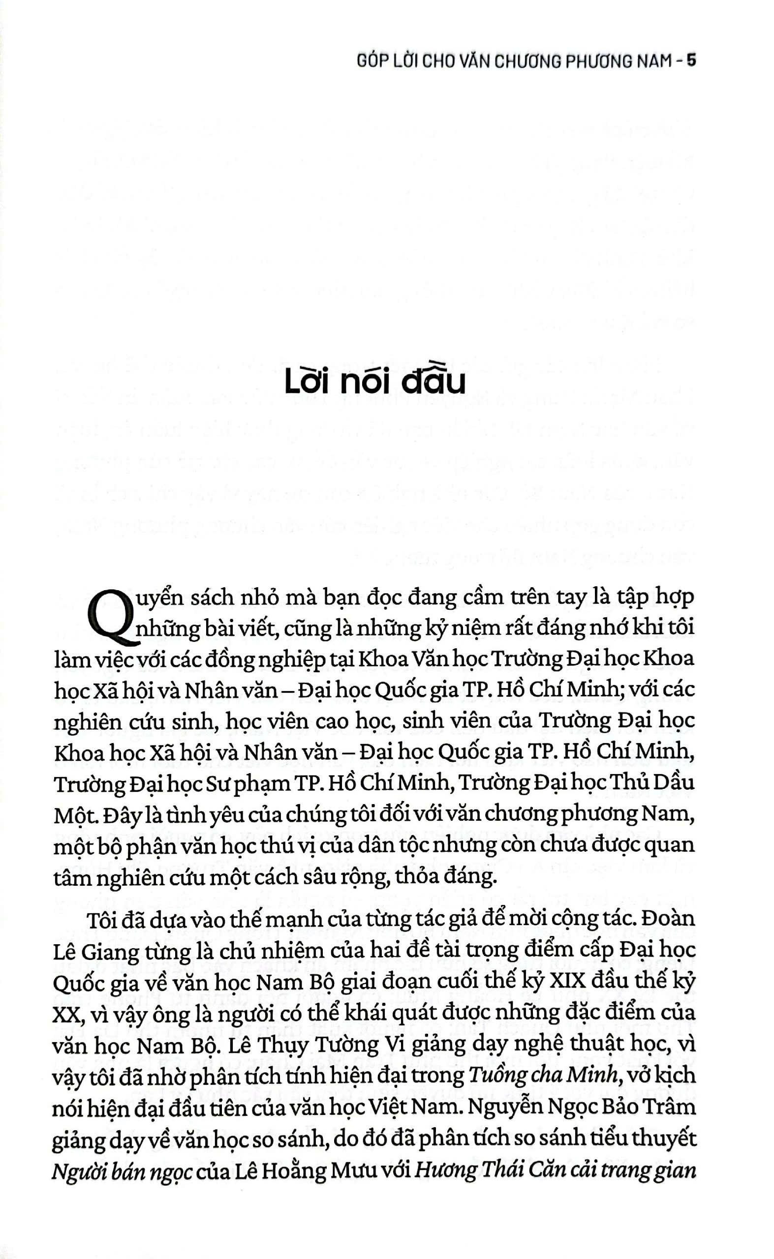 Sách - Góp Lời Cho Văn Chương Phương Nam