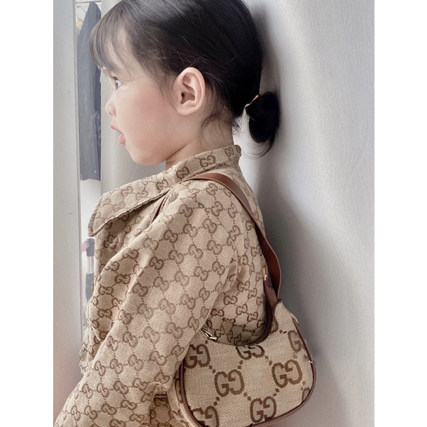 Túi xách nữ mini size 17cm dáng thuyền đeo vai kẹp nách họa tiết thời trang Hàn Quốc phong cách trẻ trung tiện lợi MiiZzu