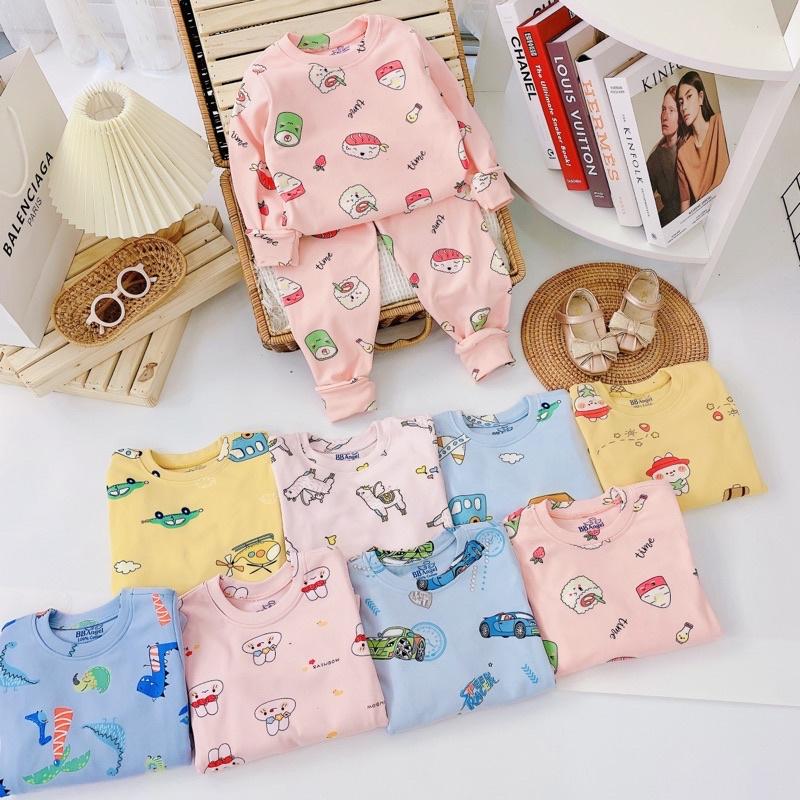 Bộ nỉ bé trai,bé gái hàng bb angel sz đại 23-33kg.chất nỉ dày mịn đẹp ,ko bai,ko xù.