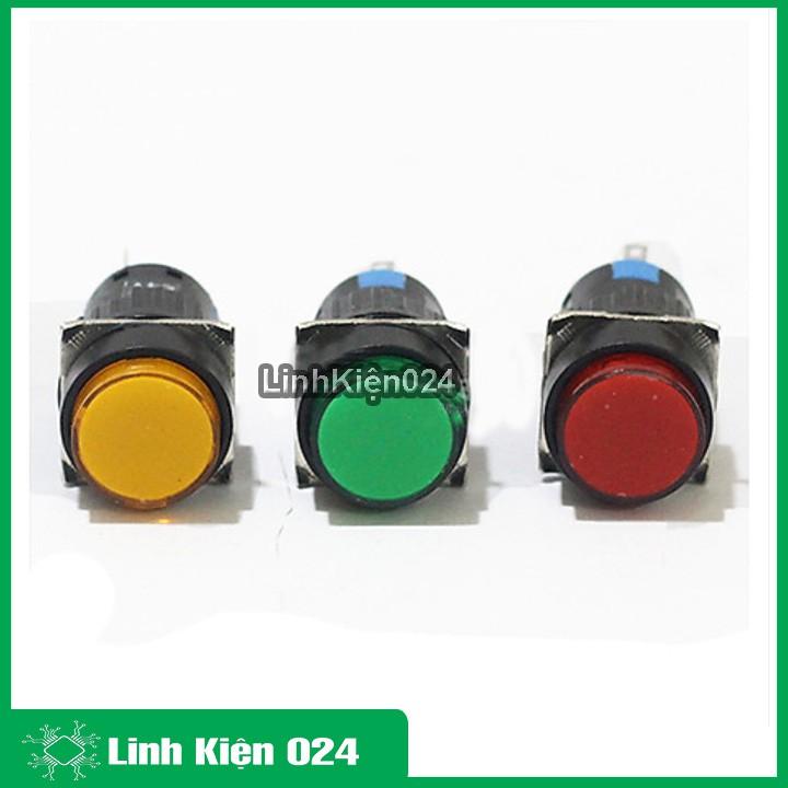 Nút Nhấn Đề 15mm-24VDC AL6- M Nhấn Nhả Có Đèn