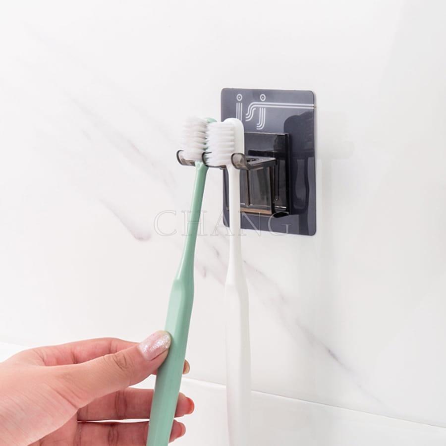 Bộ Cốc Đánh Răng Kèm Móc Treo Bàn Chải Dán Tường Nhà Tắm Gọn Gàng Tiết Kiệm Không Gian