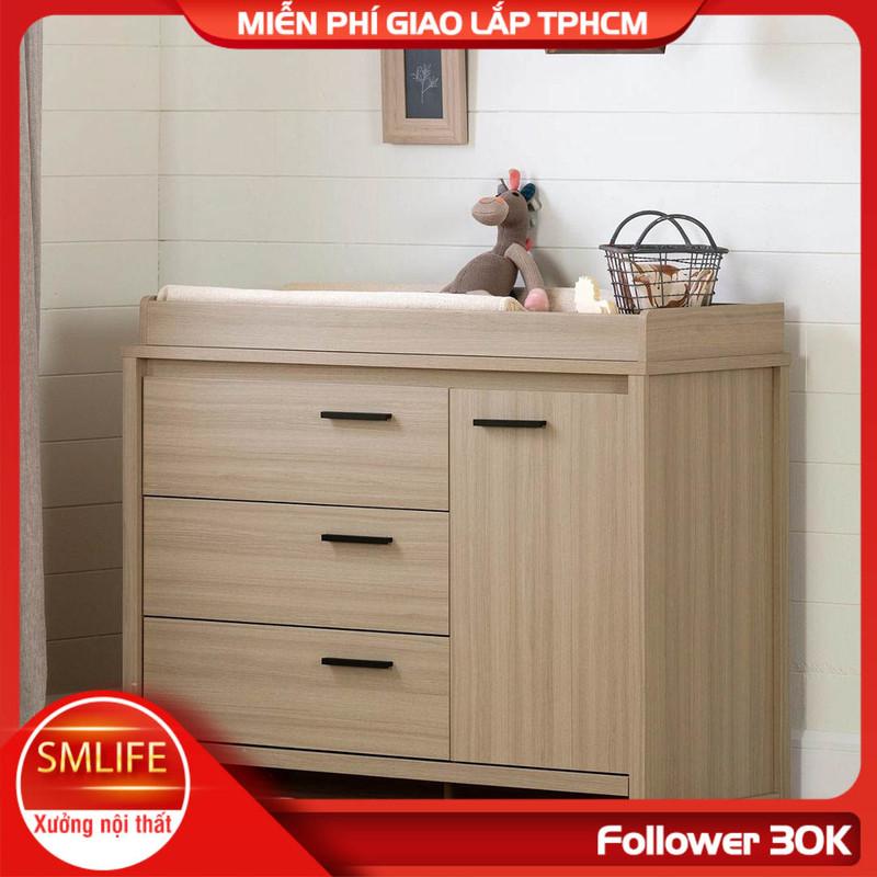 Kệ gỗ thay tã cho bé SMLIFE Kamenka
