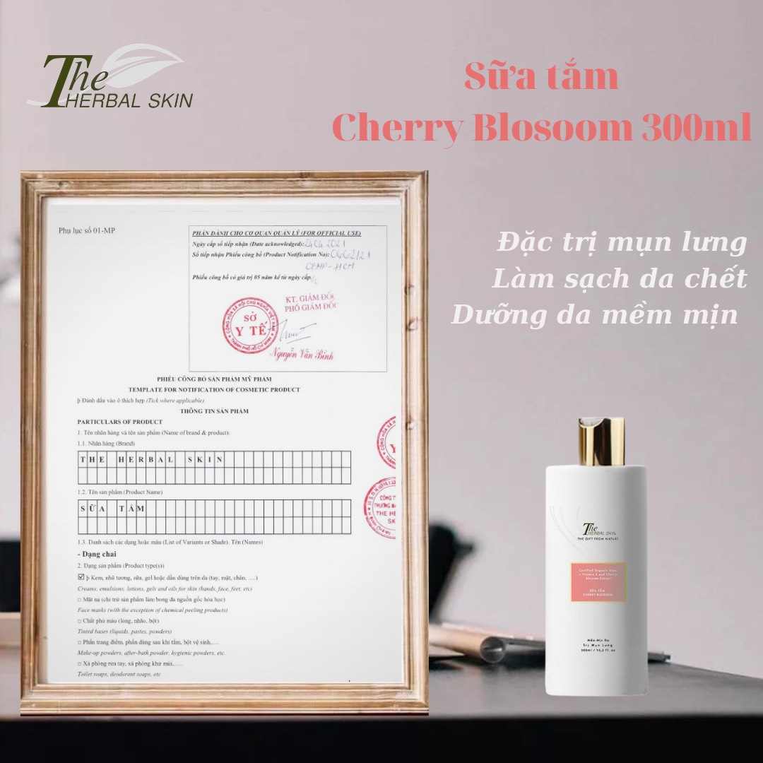 Sữa Tắm Cherry Blossom The Herbal Skin 300ml