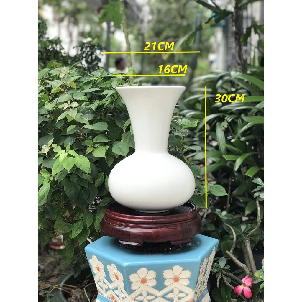 BÌNH HOA GỐM SỨ XUẤT KHẨU TRANG TRÍ DECOR BÌNH CẤM HOA XK09