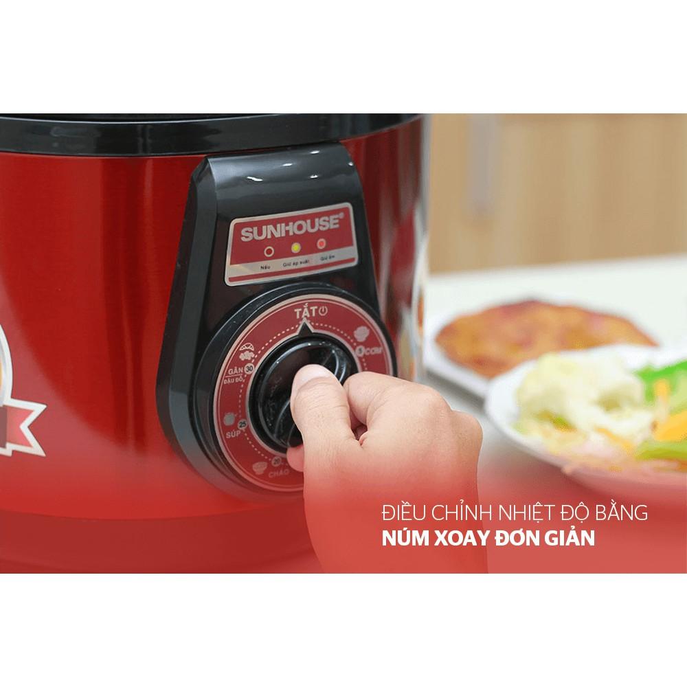 NỒI ÁP SUẤT ĐIỆN ĐA NĂNG SUNHOUSE SHD1552 - Bảo hành 12 tháng -Hàng Chính Hãng