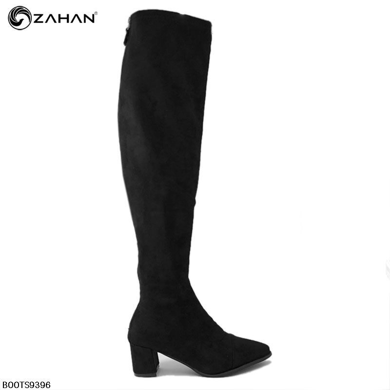 Boots đùi nữ, 3 cm, mũi nhọn, BOOTS9396