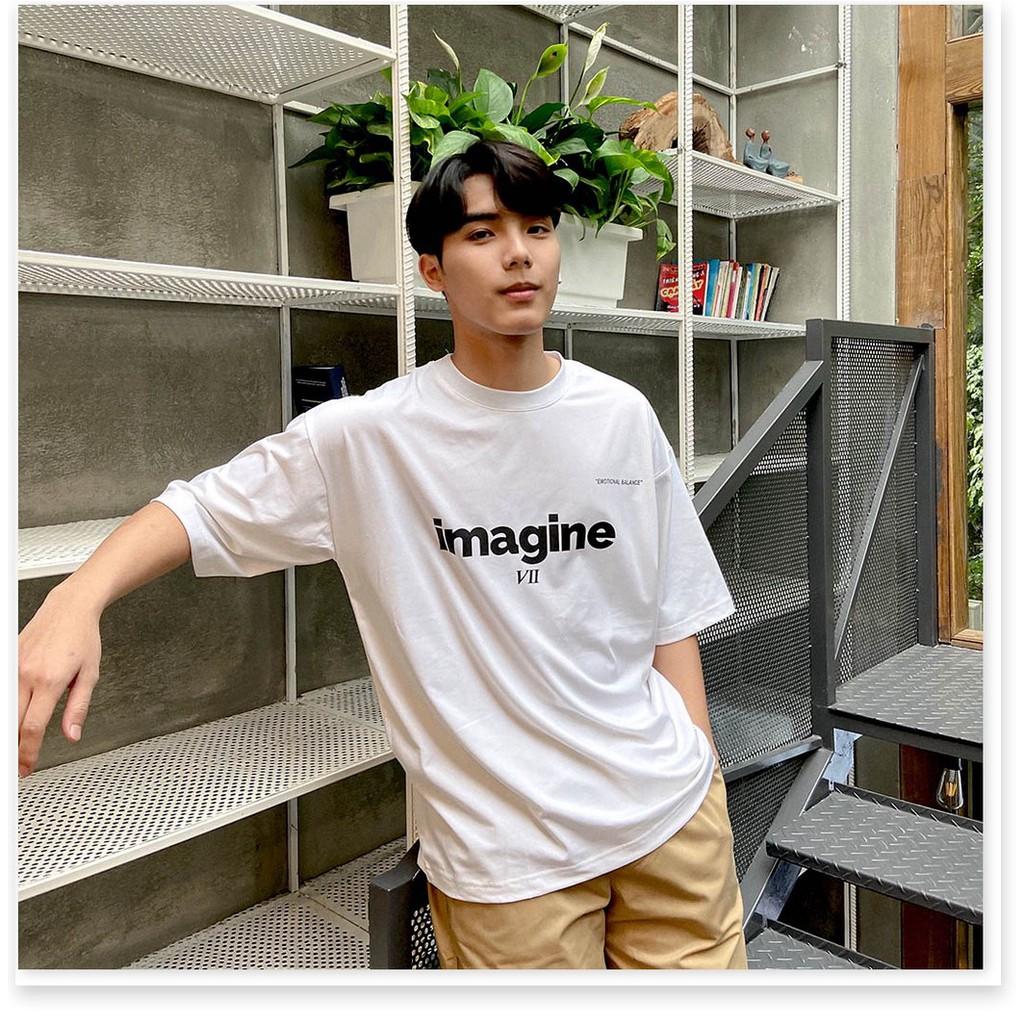 Áo Thun Nam Nữ Imagine VII Unisex - Kiểu áo phông form rộng tay lỡ Ulzzang AQA1807 32 aomivn