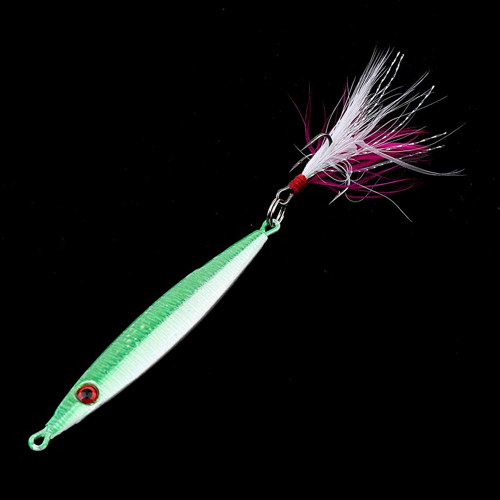 Metal Fishing Lure Bait 8cm 21g Lead Fish Baits Metal Jigging Lure Color A