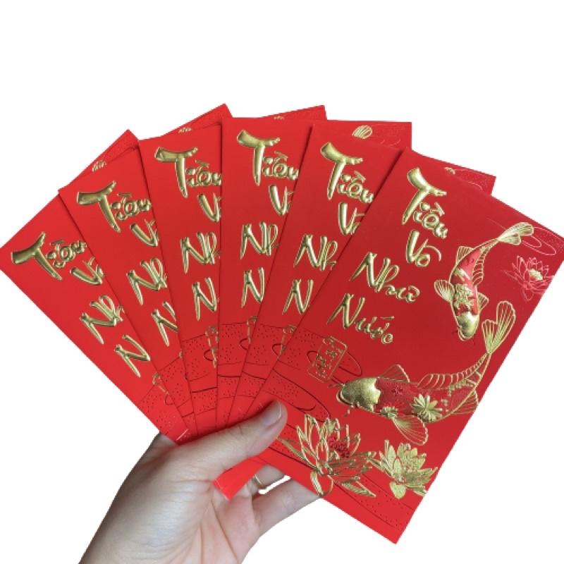 Set 6 Chiếc Lì Xì Đỏ May Mắn Cung Hỷ Phát Tài